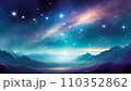 宇宙の星が輝く幻想的な風景 110352862