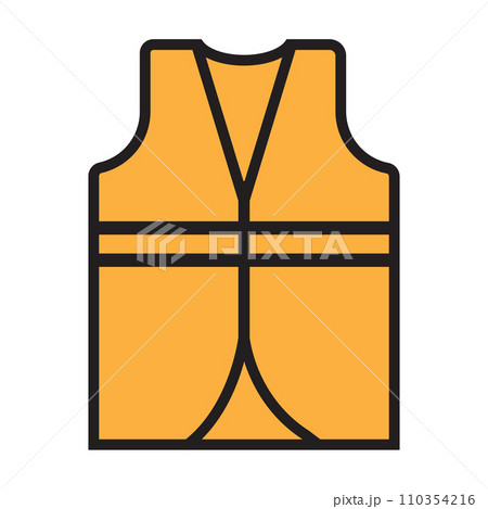construction worker vest icon 110354216