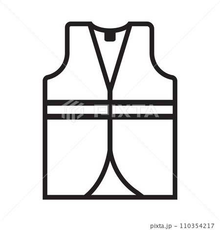 construction worker vest icon 110354217