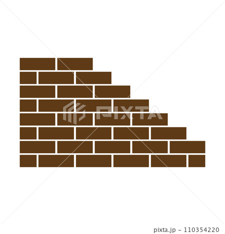 pile of bricks icon 110354220