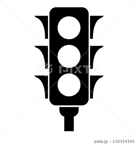 traffic lights icon 110354393