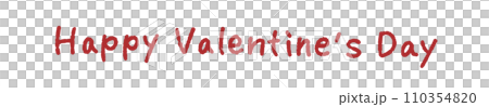 Happy Valentine's Day hand-drawn text material Happy Valentine's Day hand-drawn text material 110354820