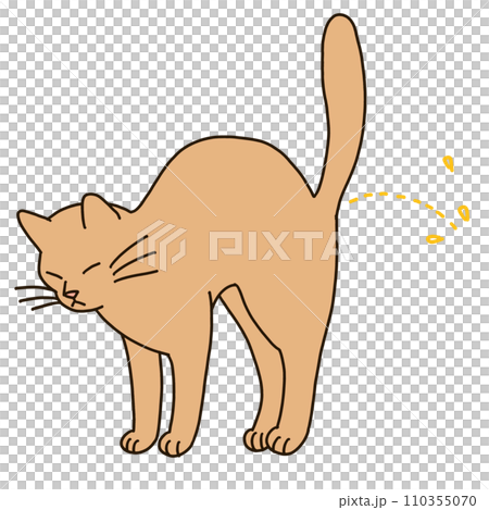 Illustration of a cat marking 110355070