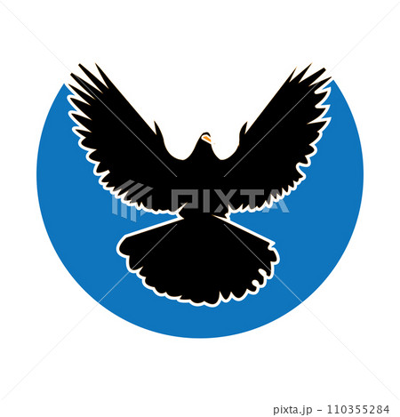 flying dove icon flying dove icon 110355284