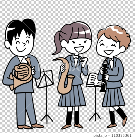 吹奏楽部の仲良しグループ 110355361