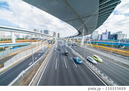 「東京都」首都高速道路東雲ジャンクション 110355689