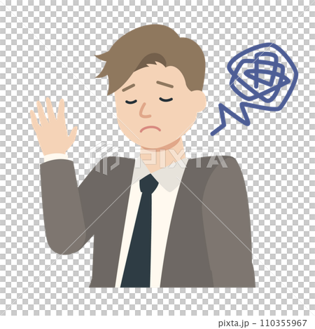 一個沒有動力的商人的插圖 一個沒有動力的商人的插圖 110355967