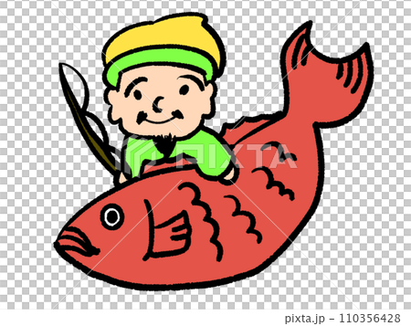 Big sea bream and Ebisu-sama 110356428