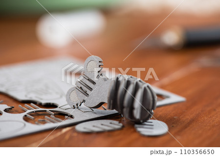 assembling cardboard model 110356650