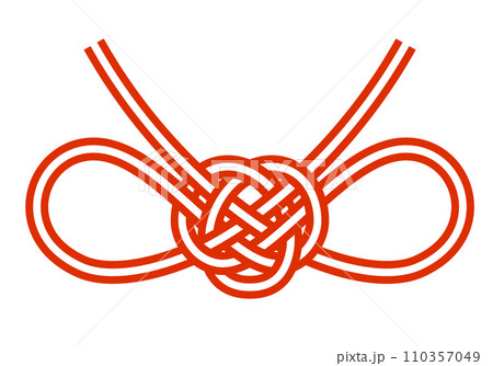 蝶結び水引のベクターイラスト 110357049