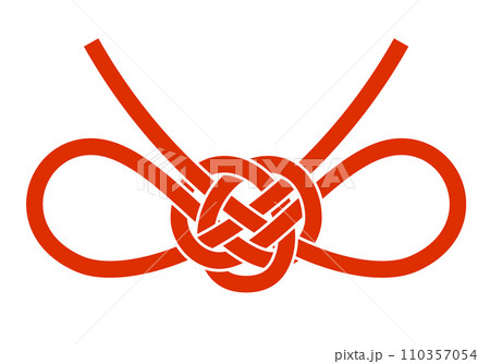 蝶結び水引のベクターイラスト 110357054