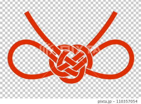 蝶結び水引のベクターイラスト 110357054