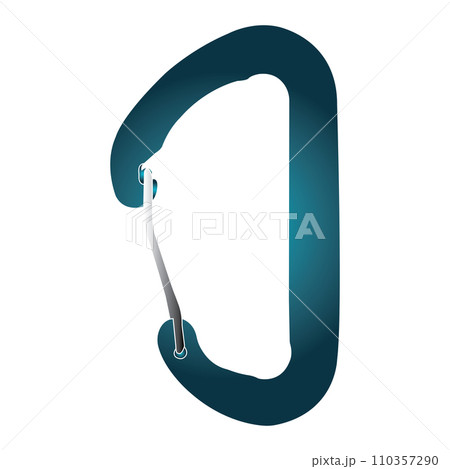 Carabiner mountain equipment icon 110357290