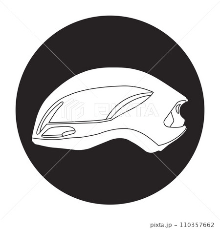 bicycle helmet icon 110357662
