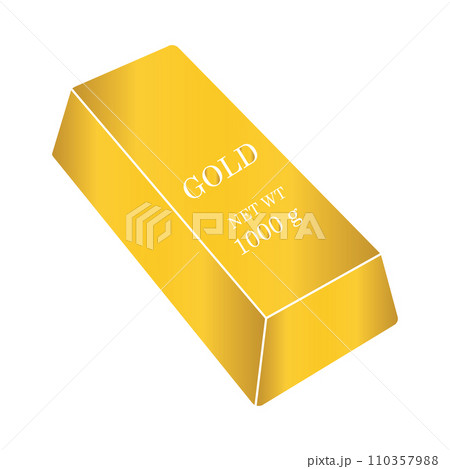 gold bar icon 110357988