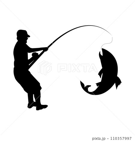 fishing man icon 110357997