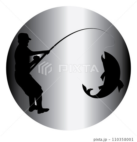 fishing man icon 110358001
