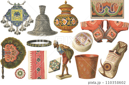 インドの美術　イラスト 110358602
