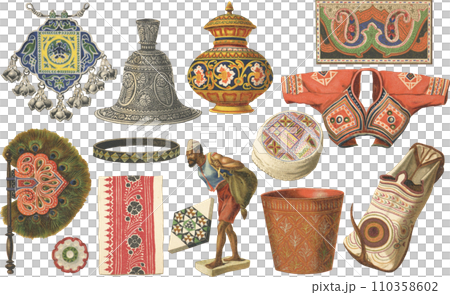 インドの美術　イラスト 110358602