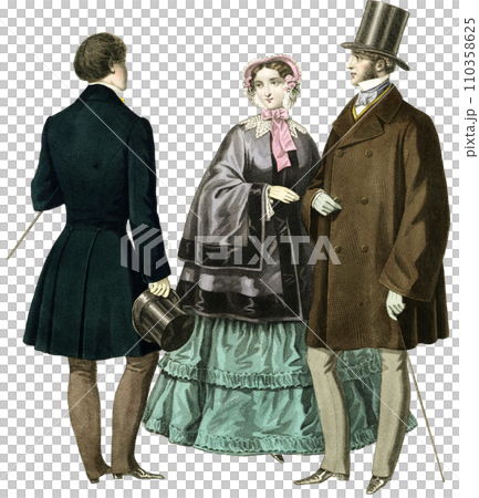 19th century europe male illustration 110358625