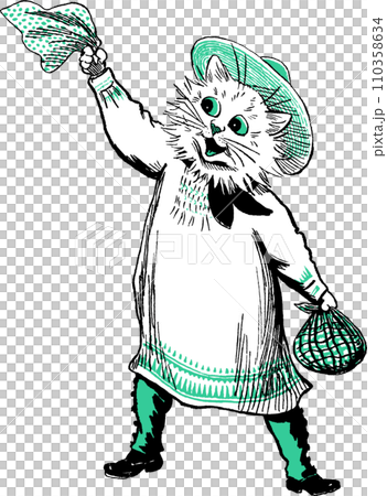 猫のイラスト 110358634