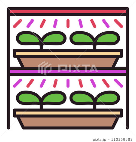 Seedling and Phyto Lamp System vector Grow Light colored icon or logo element Seedling and Phyto Lamp System vector Grow Light colored icon or logo element 110359385