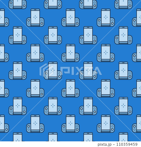 Game Controller for Mobile Phone vector Gamepad for Smartphone colored modern seamless pattern Game Controller for Mobile Phone vector Gamepad for Smartphone colored modern seamless pattern 110359459