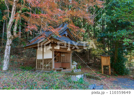静岡県/湯彩香(ゆとろぎ)公園の河内(こうち)地蔵と紅葉 静岡県/湯彩香(ゆとろぎ)公園の河内(こうち)地蔵と紅葉 110359649