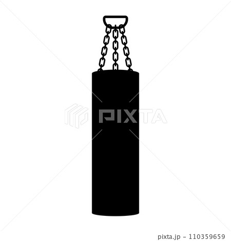 Punching bag icon 110359659