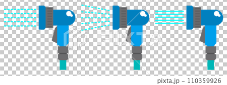 連接到軟管後可方便洗車和澆花樹木的澆水噴嘴插圖 110359926