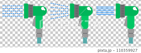連接到軟管後可方便洗車和澆花樹木的澆水噴嘴插圖 110359927