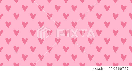 Simple pink hearts seamless pattern, endless doodle pink background with heart shapes, Valentines day concept Simple pink hearts seamless pattern, endless doodle pink background with heart shapes, Valentines day concept 110360737