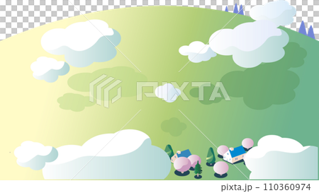 Spring hill landscape 110360974