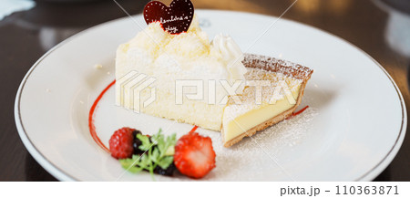 Homemade Cheese Cake with fresh strawberries and Berries. Dessert for Happy Valentine Day celebration Homemade Cheese Cake with fresh strawberries and Berries. Dessert for Happy Valentine Day celebration 110363871