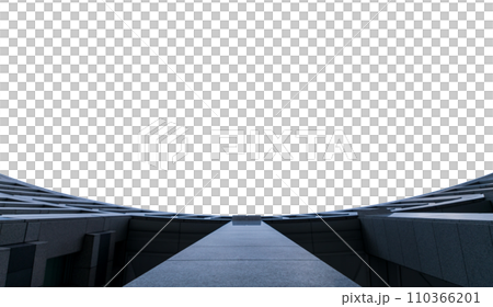 近代的な建築物　背景透過写真PNG 110366201