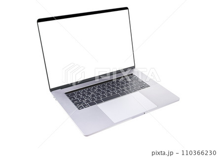 ノートパソコン　手作業で精密に切り抜いた背景透過写真PNG 110366230
