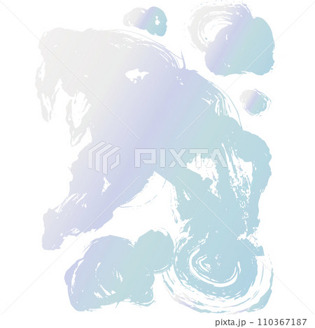 白蛇・巳・蛇・へびのイラスト素材　ベクター 110367187
