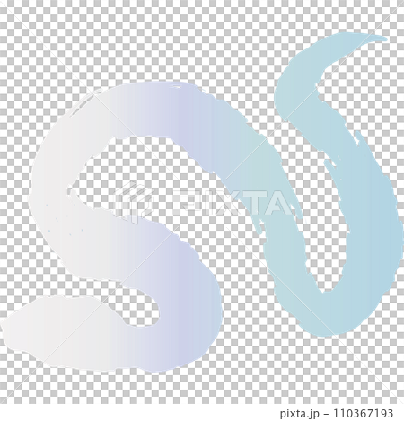 白蛇・巳・蛇・へびのイラスト素材　ベクター 110367193