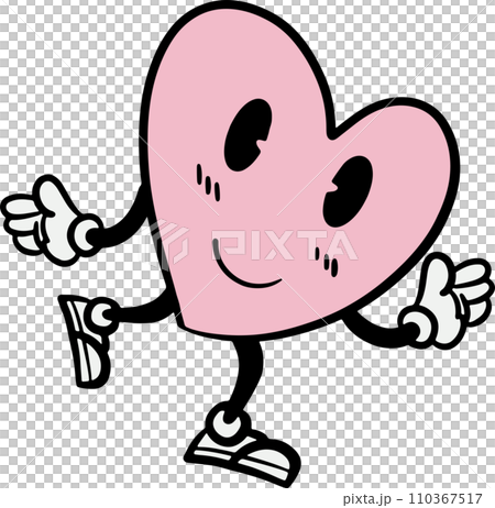 The heart cartoon for love or valentine day concept. 110367517