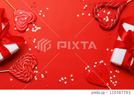 Heart lollipops 110367763