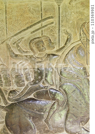 アンコールワット ラーヤーマナ レリーフ アンコールワット ラーヤーマナ レリーフ 110369981