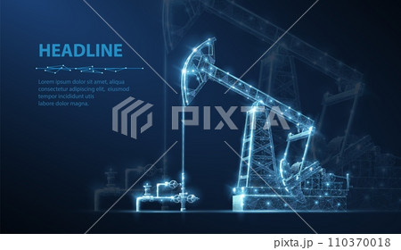 Oil pump. Digital extraction, Gas market, Well drilling, Petroleum production 110370018