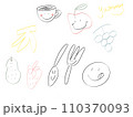 手描きのフルーツ 110370093