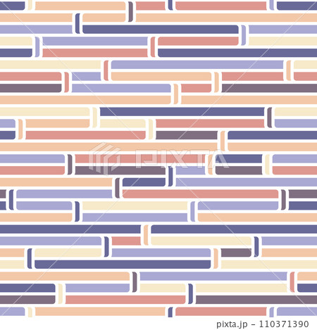 Seamless pattern of linear geometric shapes. Background for banner, poster, screensaver, decoration, interior and creative idea 110371390