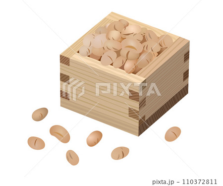 節分豆まきのイラスト 110372811