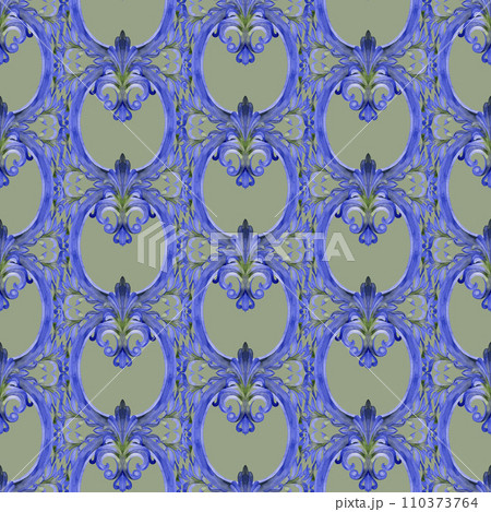 Abstract grunge retro antique frame fabric seamless pattern Vintage wallpaper background. Abstract grunge retro antique frame fabric seamless pattern Vintage wallpaper background. 110373764
