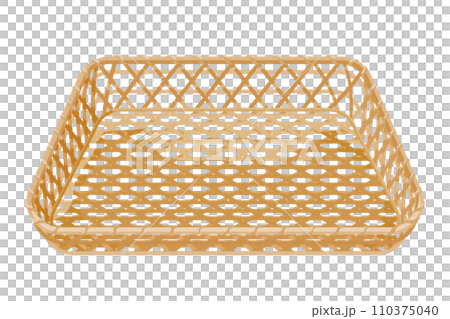 Vector illustration of square basket Vector illustration of square basket 110375040