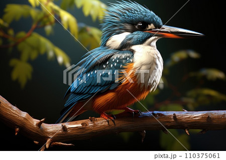 Adult Male Amazon Kingfisher Adult Male Amazon Kingfisher 110375061