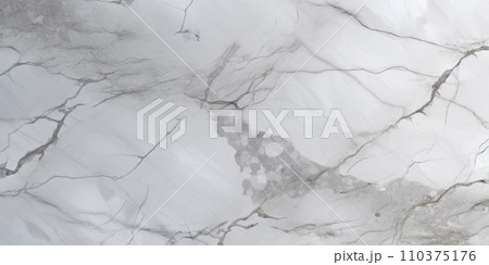 Texture of white marble stone with gray veins 110375176