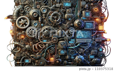 謎の装置（背景・壁紙用）[AI生成] 110375318